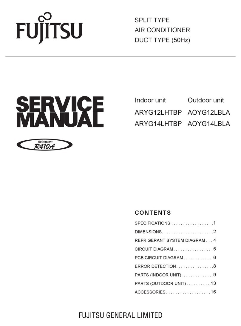 Fujitsu ARYG12LHTBP User manual