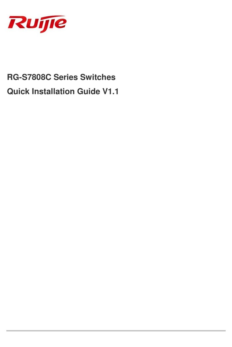 Ruijie Networks RG-S7808C Series User manual