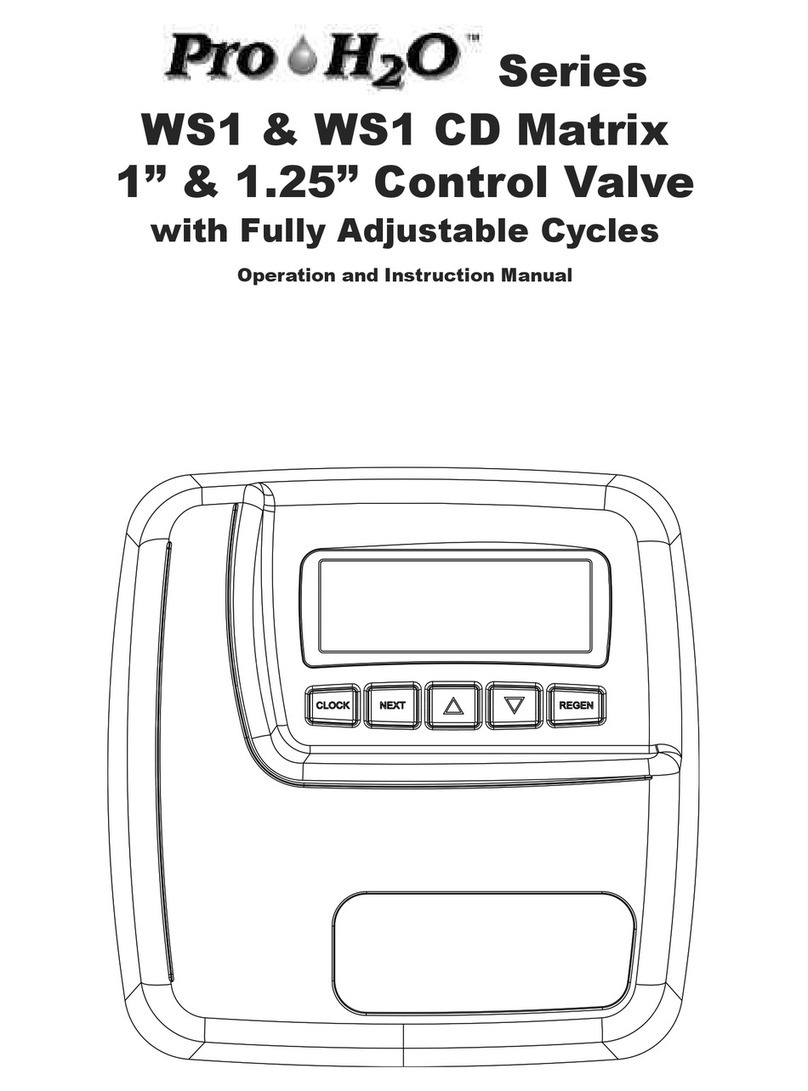 Clack Valve WS1 CD Matrix Operation and instruction manual