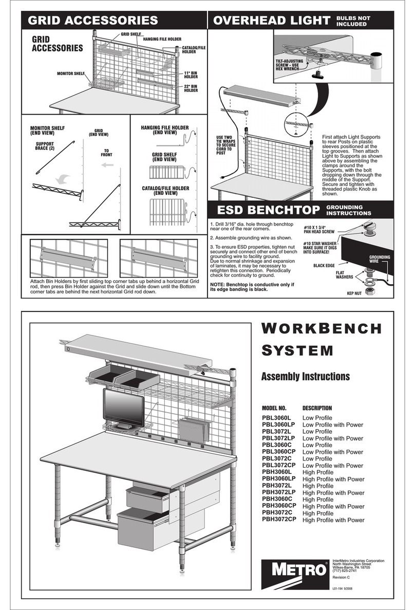 Metro DataVac PBL3072L Assembly instructions
