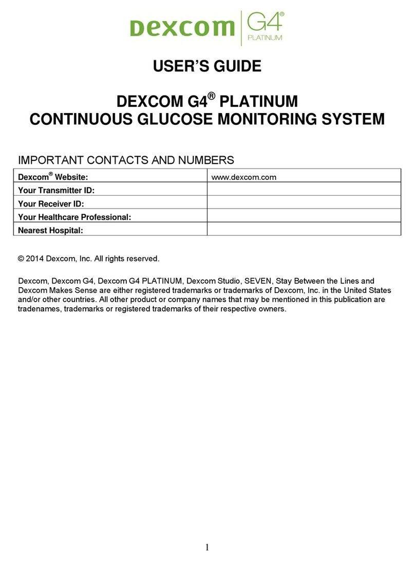 Dexcom G4 Platinum user guide