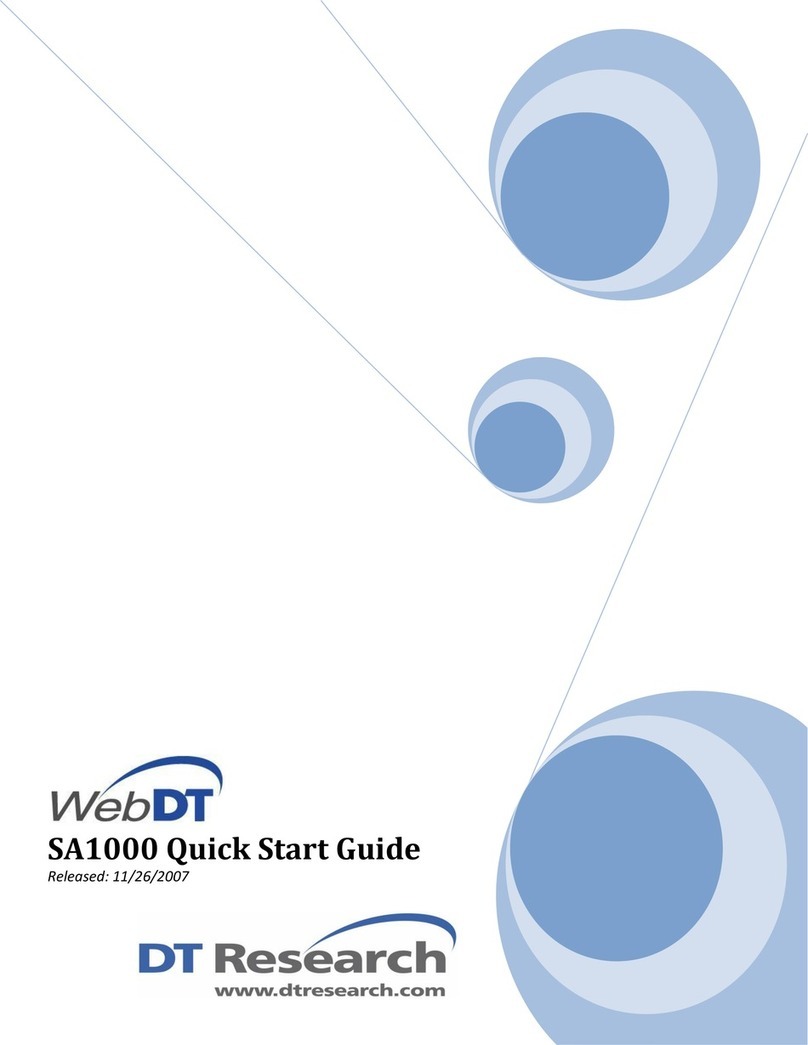 WebDT SA1000 quick start guide