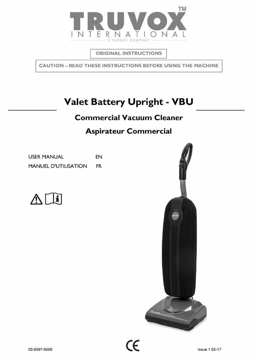Truvox VBU/EURO series User manual Truvox VBU/EURO series User manual