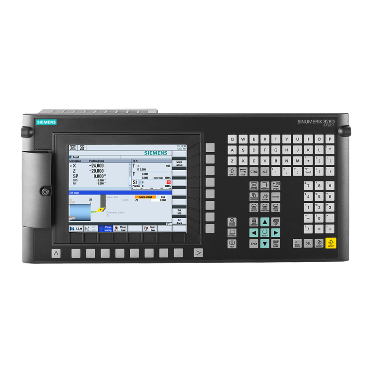 Siemens SINUMERIK 828D Turning User manual