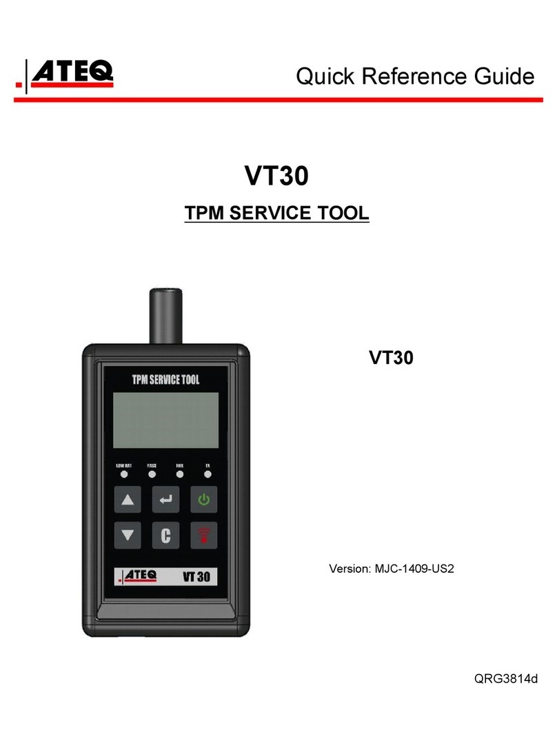 ATEQ VT30 Quick reference guide