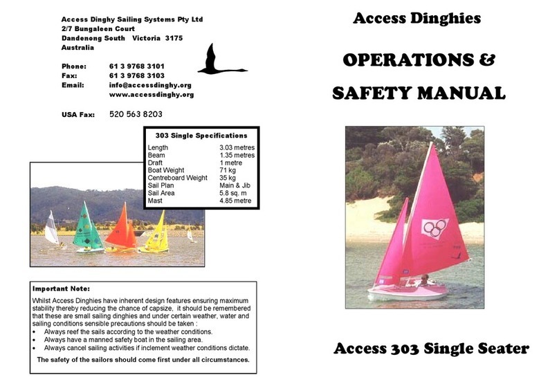 Access Dinghy Sailing 303 Single Seater Operation & safety manual