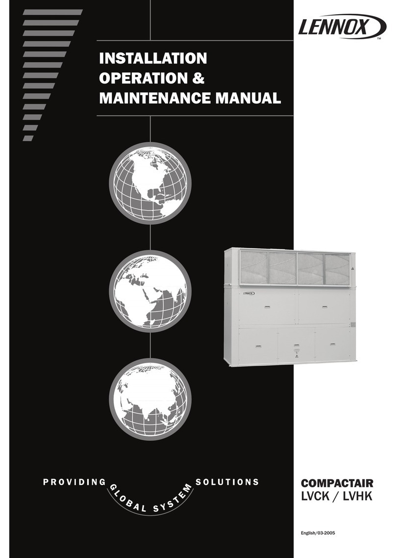 Lennox Compactair LVHA 22E Instruction manual