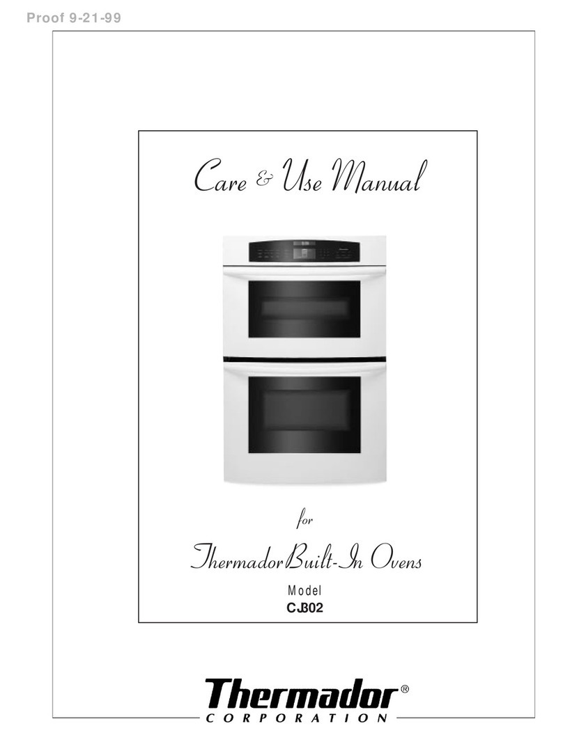 Thermador CJ302 Care & use manual