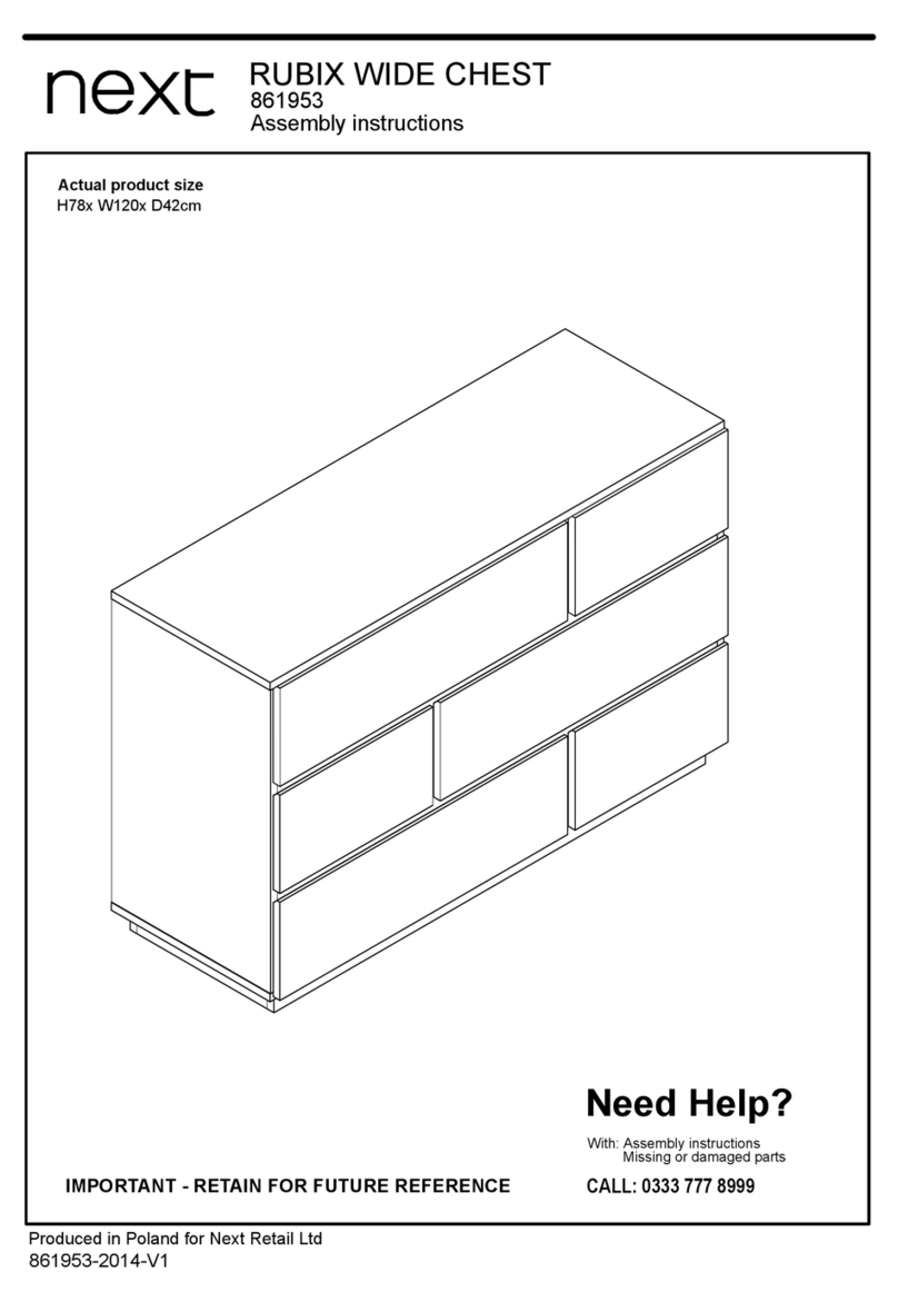 Next RUBIX WIDE CHEST User manual