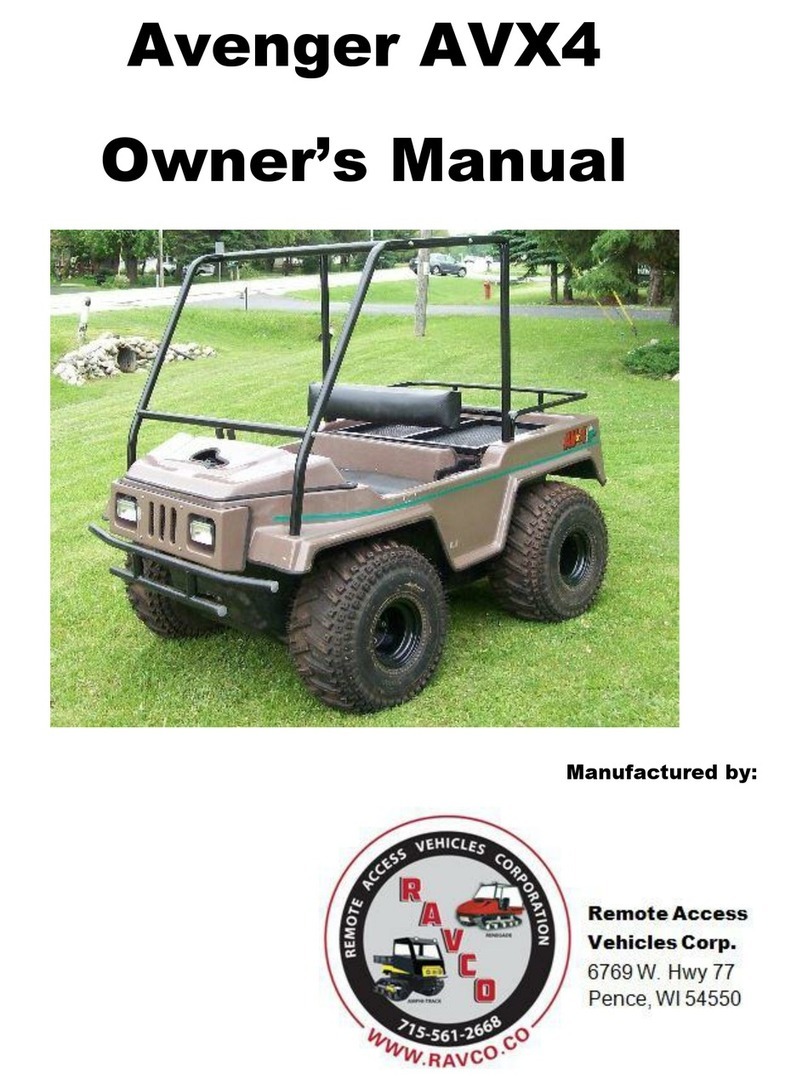 Remote Access Vehicles, Corp. Avenger AVX4 owner's manual