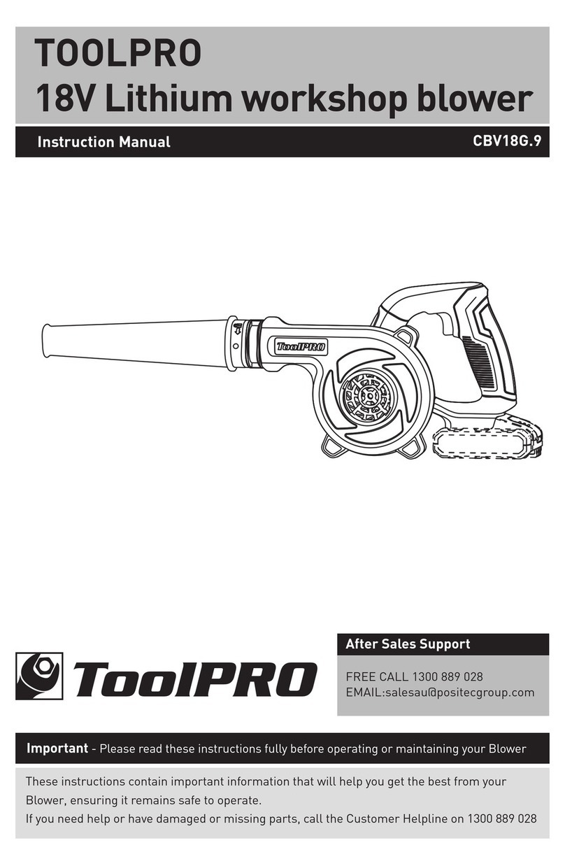 ToolPRO CBV18G.9 instruction manual