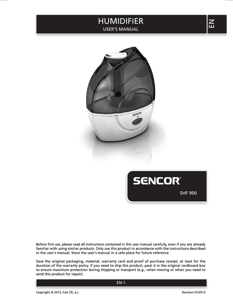 Sencor SHF 900 user manual