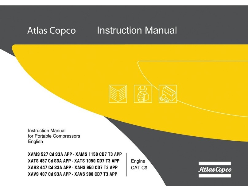 Atlas Copco XAMS 1150 CD7 T3 APP instruction manual