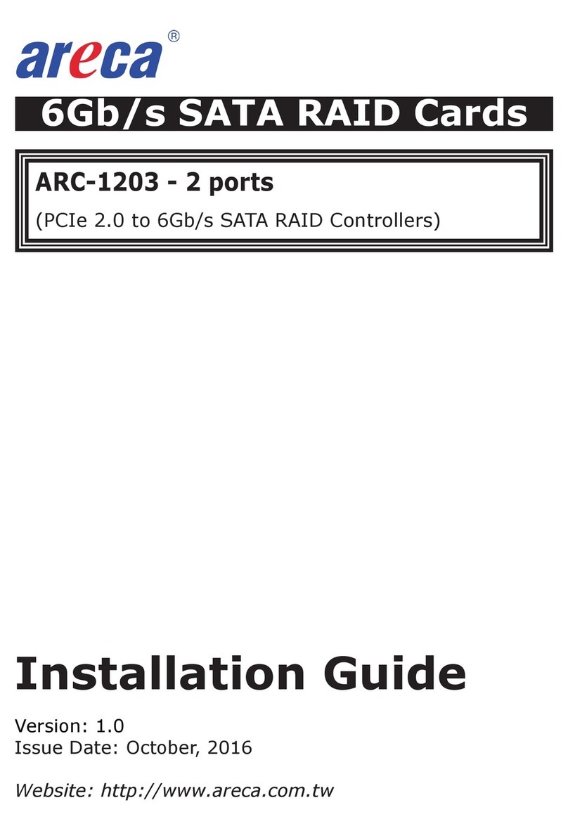 Areca ARC-1203-2i installation guide