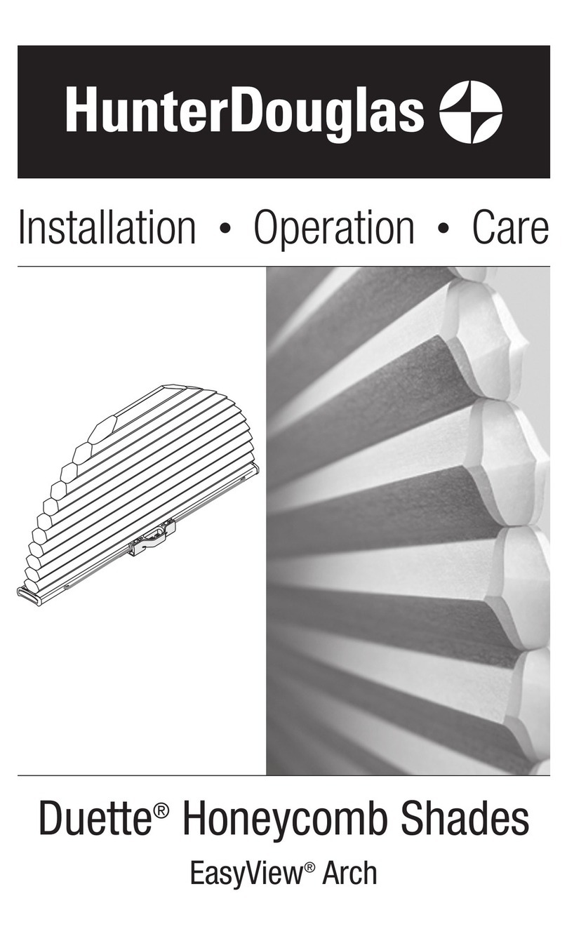 HunterDouglas Duette EasyView Arch Installation, operation & care manual HunterDouglas Duette EasyView Arch Installation, operation & care manual