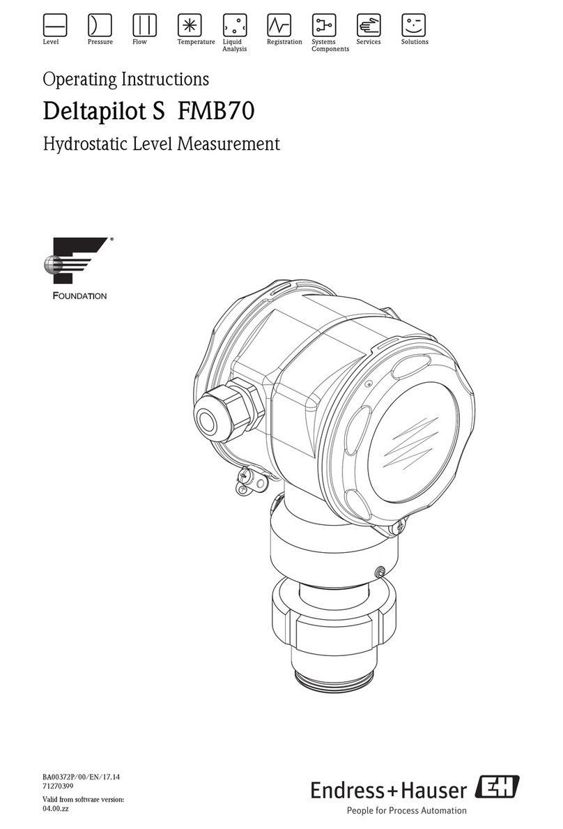 Endress+Hauser Deltapilot S FMB70 operating instructions Endress+Hauser Deltapilot S FMB70 operating instructions