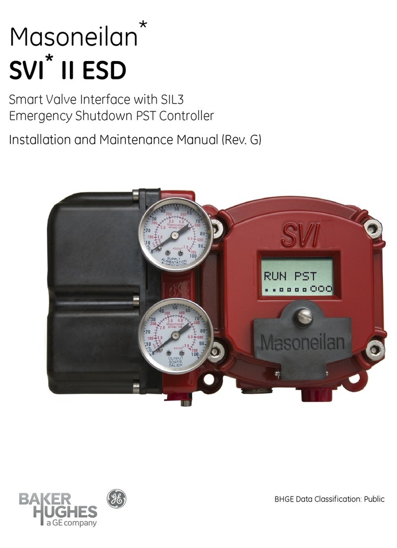 Masoneilan SVI II ESD Installation and maintenance manual
