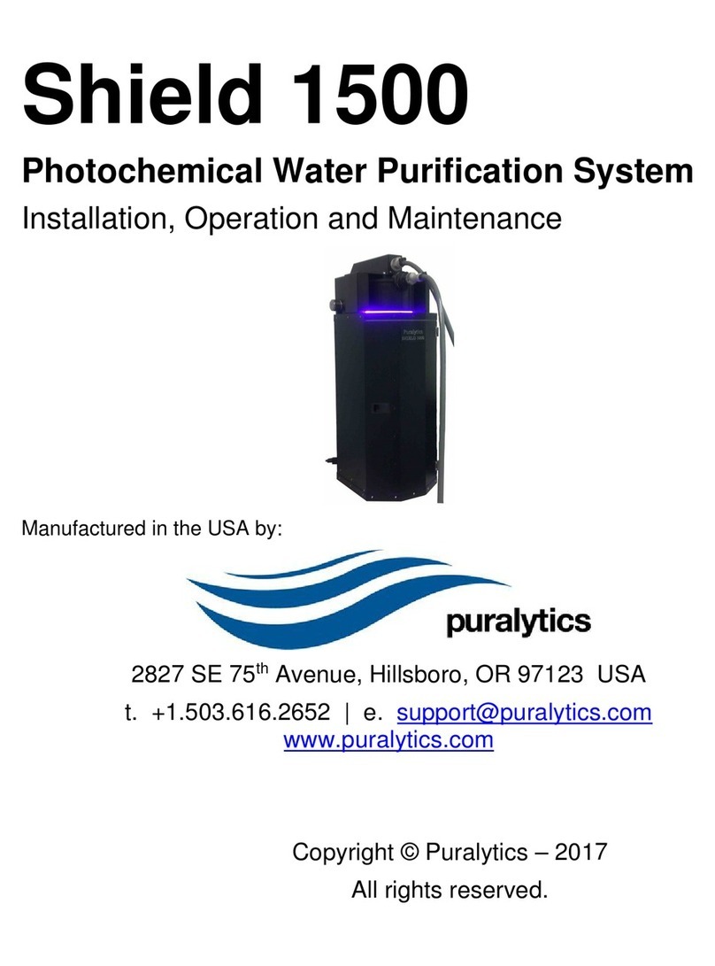 Puralytics Shield 1500 owner's manual