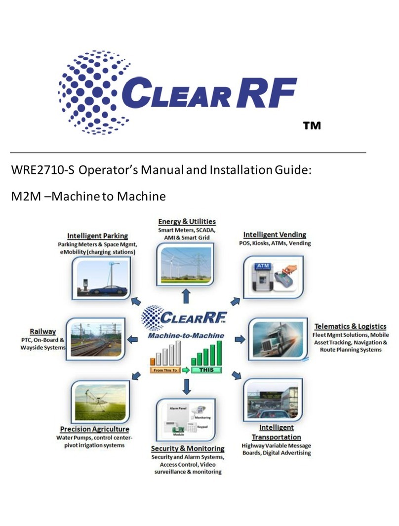 ClearRF WRE2710-S Operator's manual