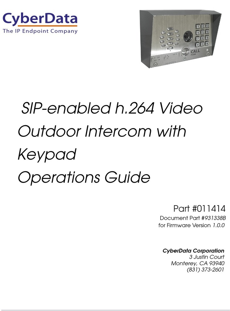 CyberData 011414 User manual