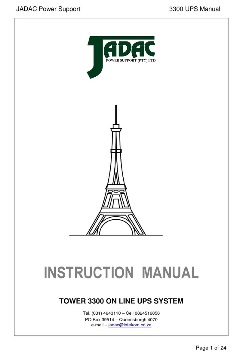 Jadac 3310 instruction manual