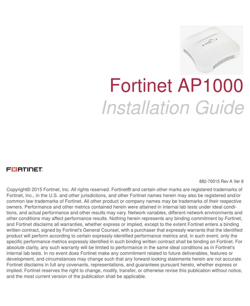 Fortinet AP1000 User manual