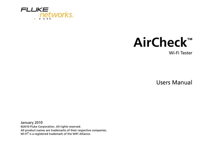 Fluke AIRCHECK user manual