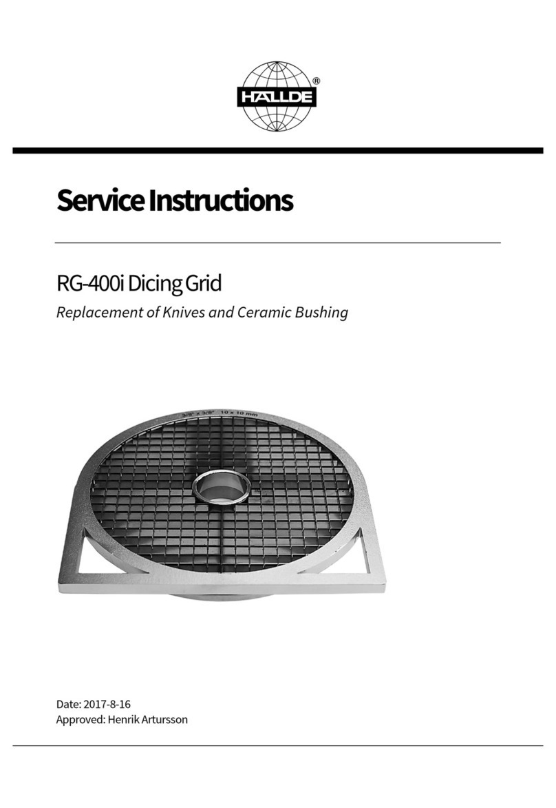Hallde RG-400i Service instructions