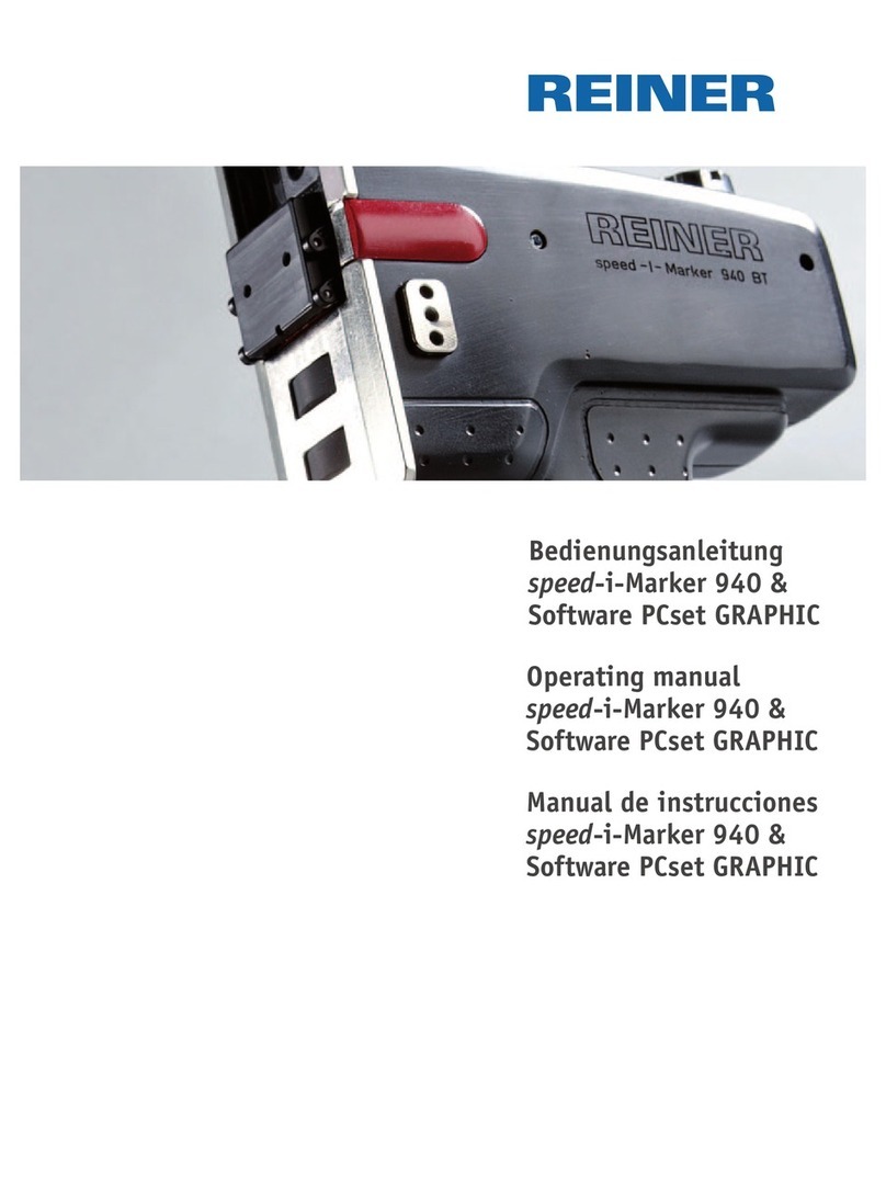 Reiner speed-i-Marker 940 operating manual