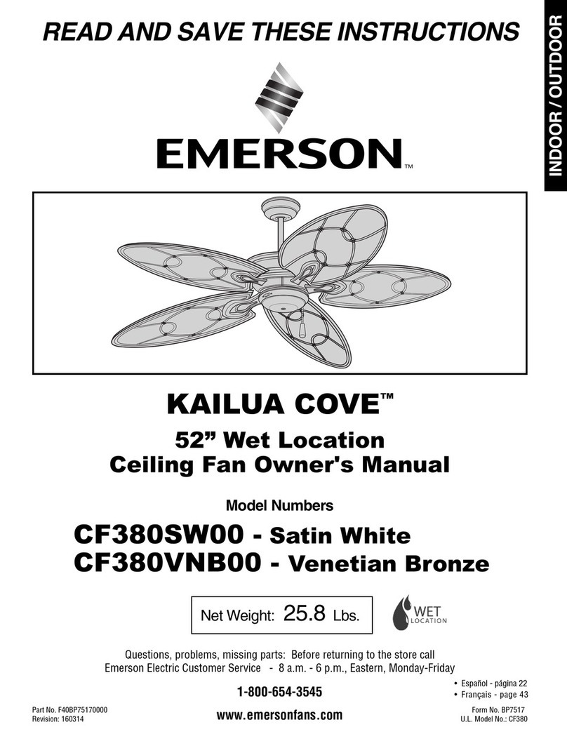 Emerson CF380SW00 User manual