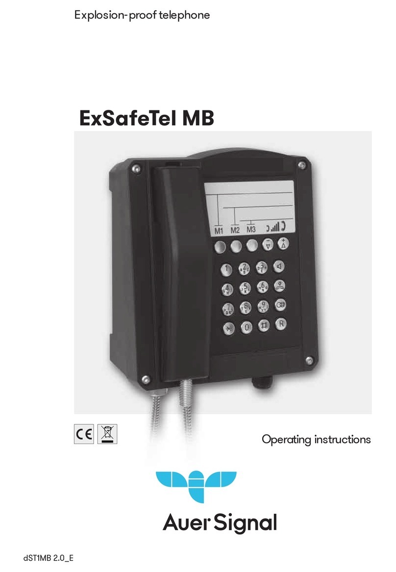 Auer Signal Ex ResistTel MB operating instructions