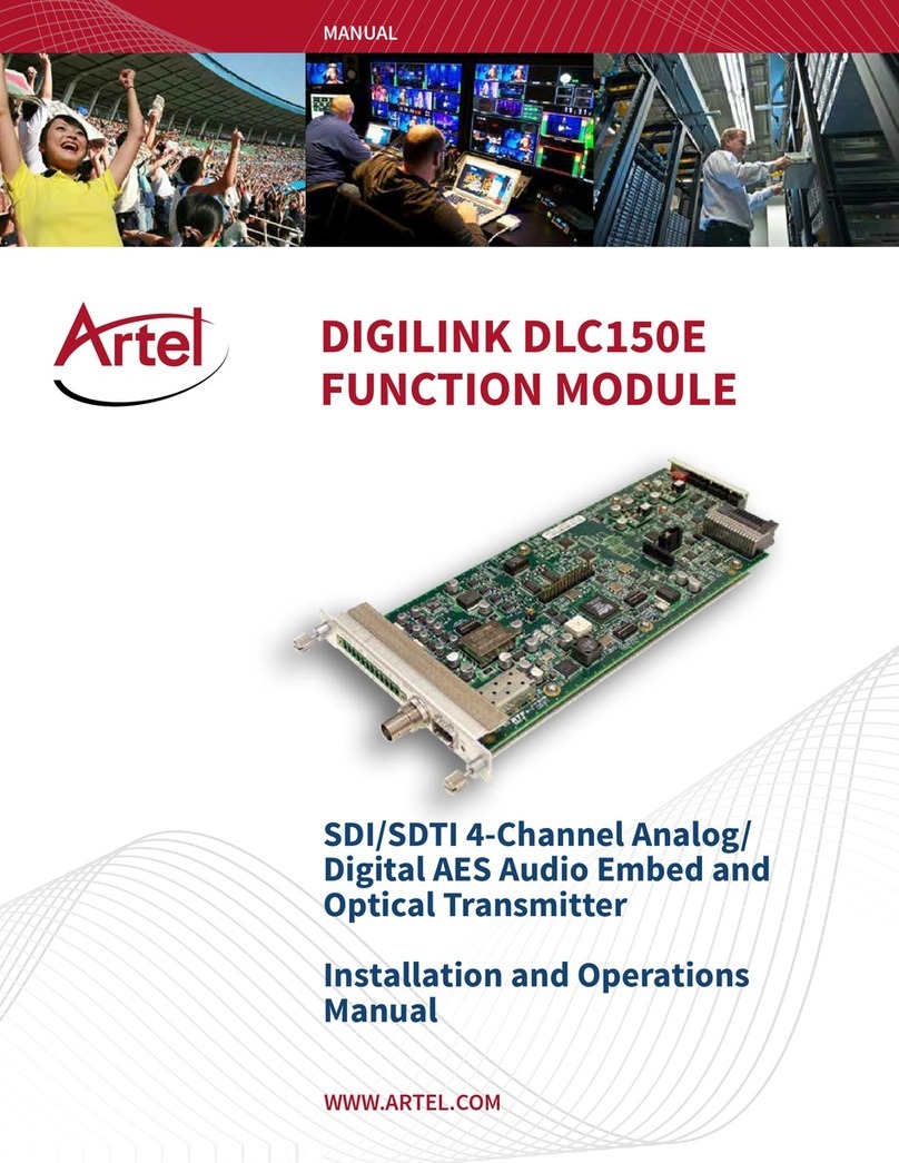 Artel DigiLink DLC150E Installation and operation manual