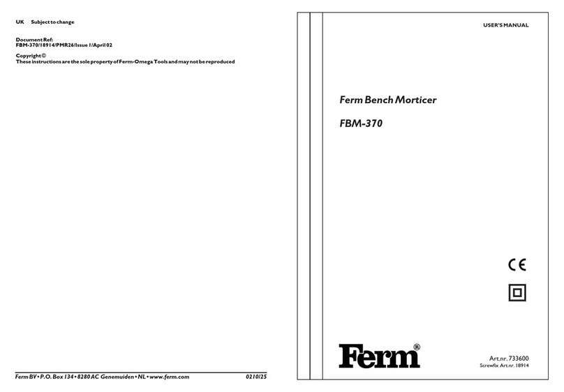 Ferm FBM-370 User manual