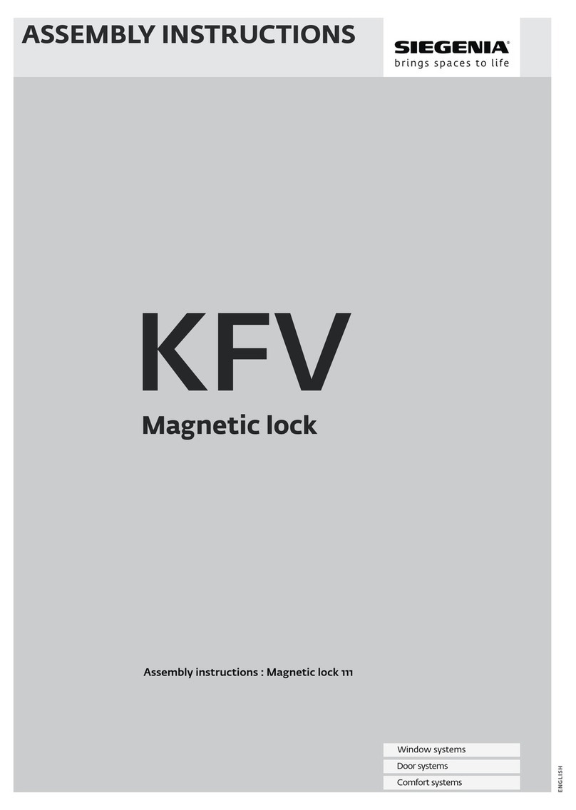 Siegenia KFV Assembly instructions