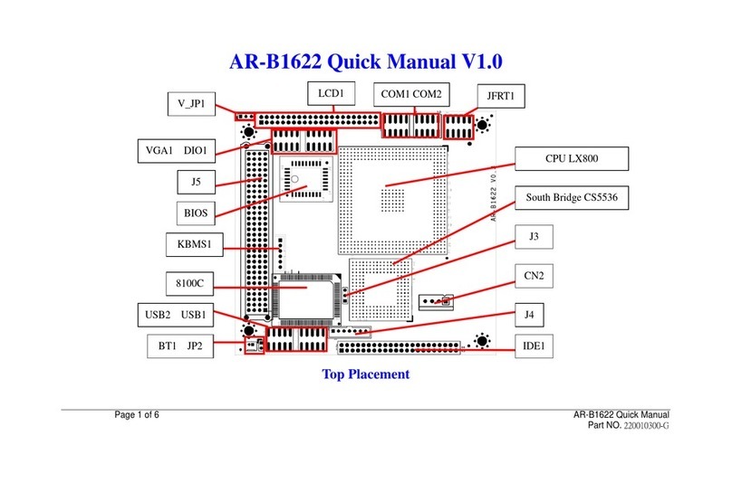 Acrosser Technology AR-B1622 Installation guide Acrosser Technology AR-B1622 Installation guide