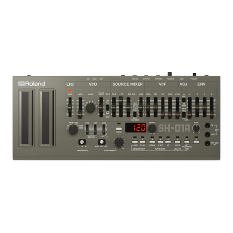 Roland SH-01A User manual