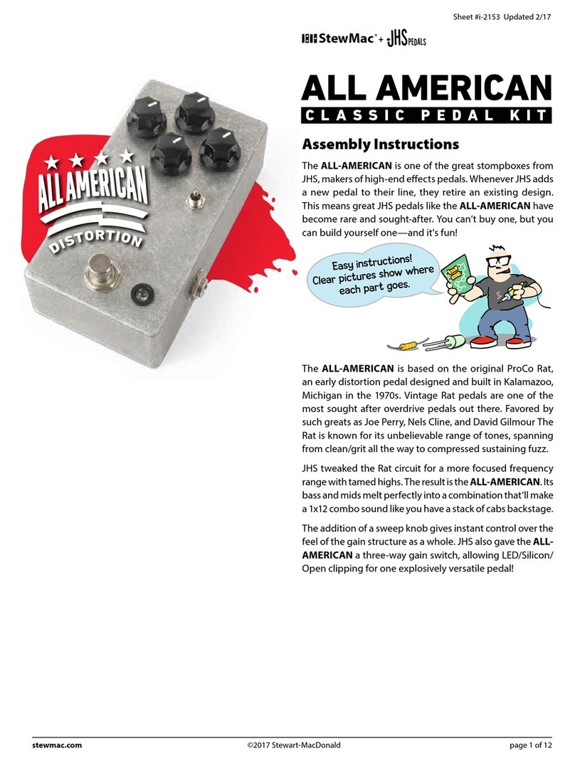 Stewart MacDonald ALL AMERICAN Assembly instructions