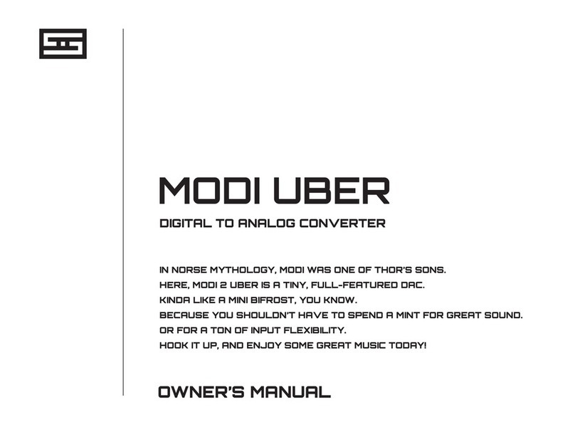 Schiit MODI UBER owner's manual