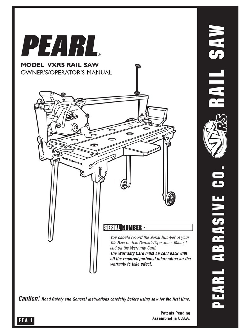 Pearl Abrasive X10RS Owner's/operator's manual Pearl Abrasive X10RS Owner's/operator's manual