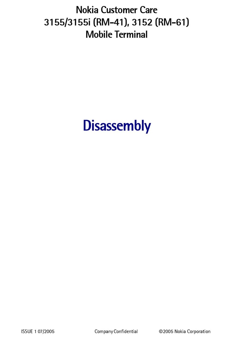 Nokia 3155 Disassembly instructions