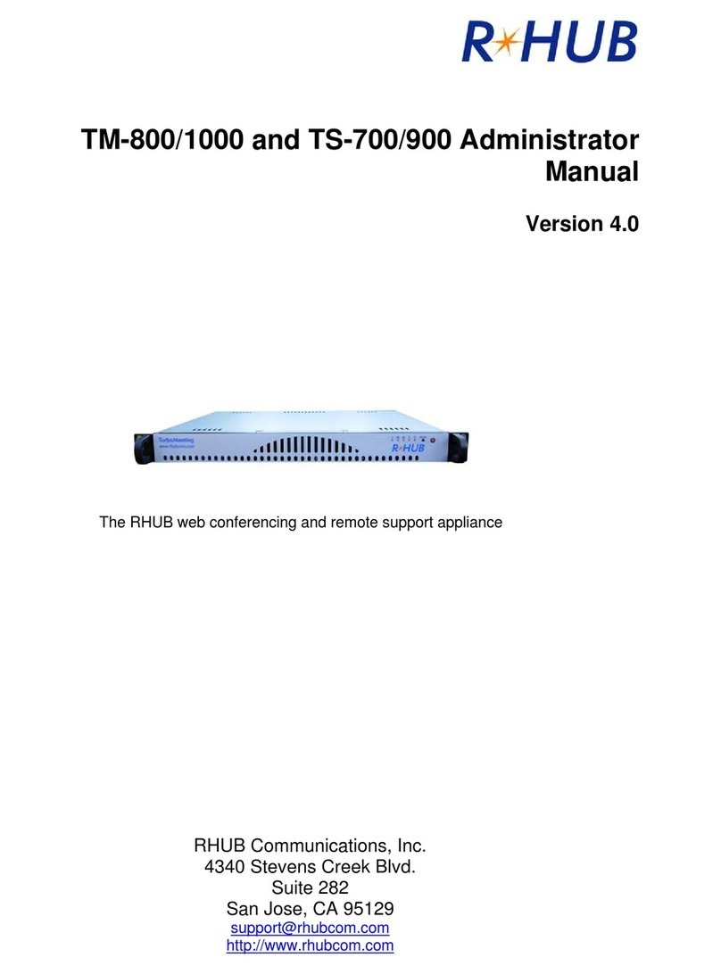 RHUB TM-1000 Administrator's manual
