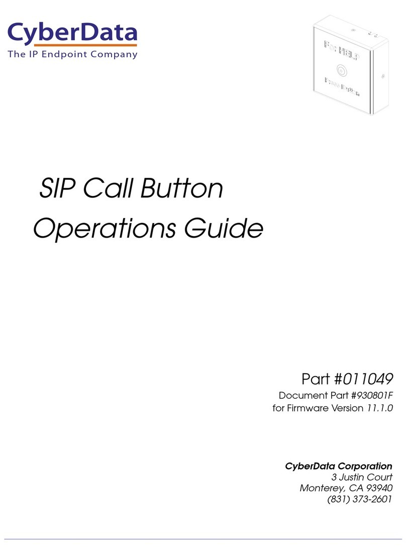 CyberData 011049 Operation guide