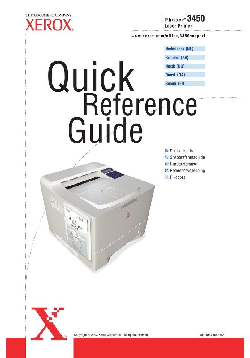 Xerox Phaser 3450 User manual