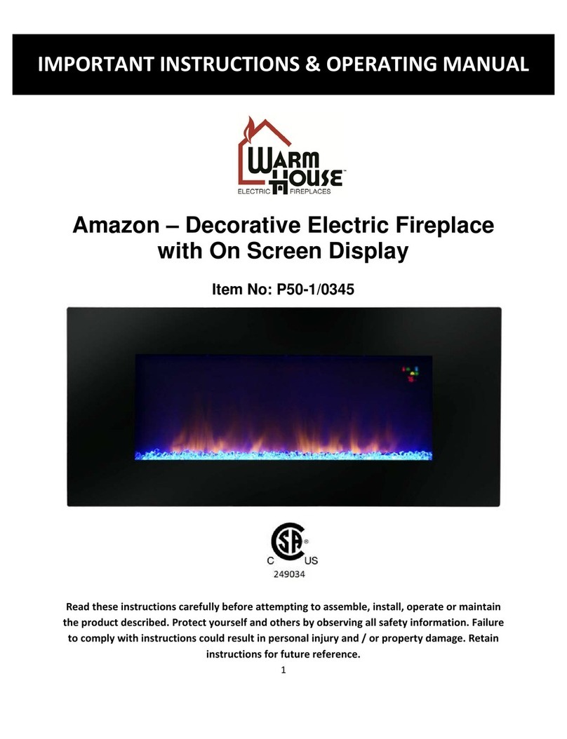 Warm House Amazon Important instructions & operating manual