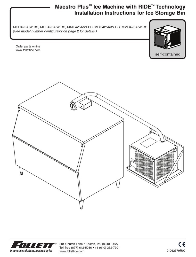 Follett Maestro Plus MCD425A BS installation instructions
