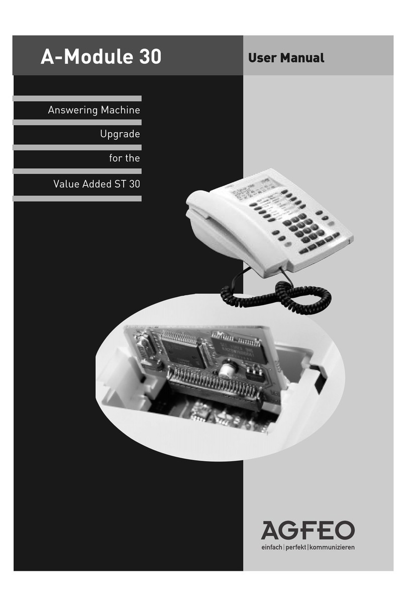 AGFEO A-MODULE 30 user manual