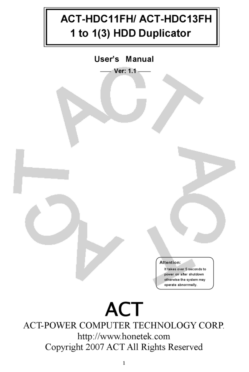 ACT HDC11FH user manual