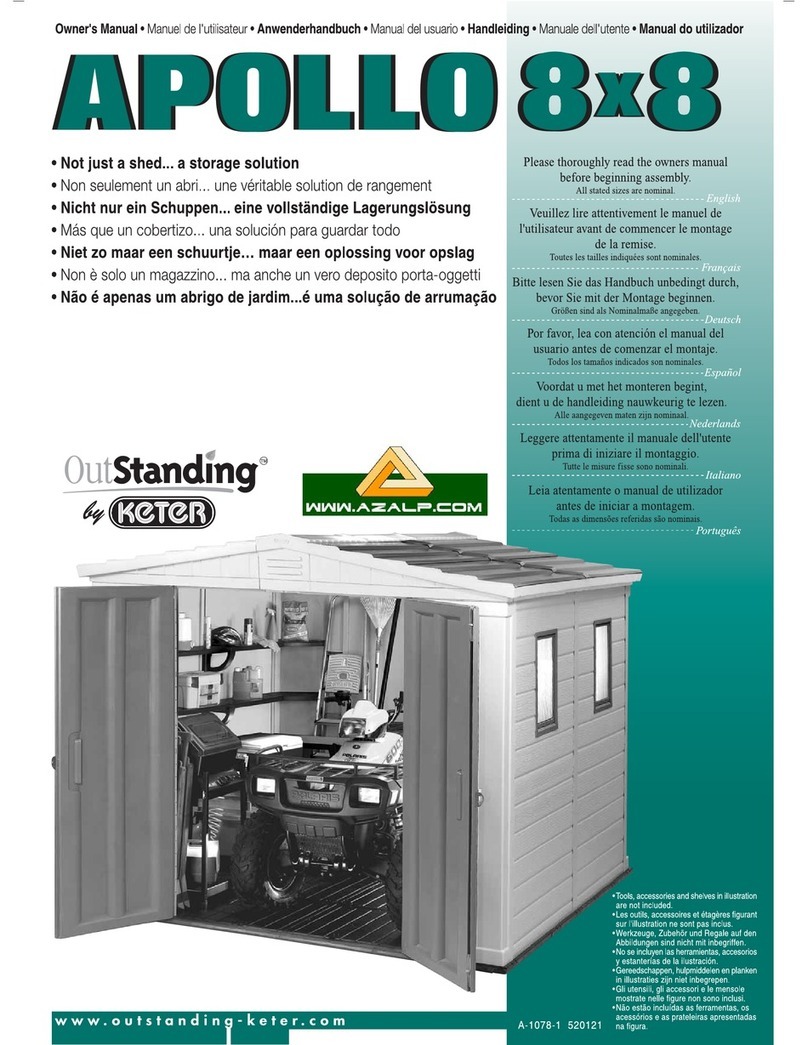 Keter OutStanding Apollo 8x8 User manual Keter OutStanding Apollo 8x8 User manual