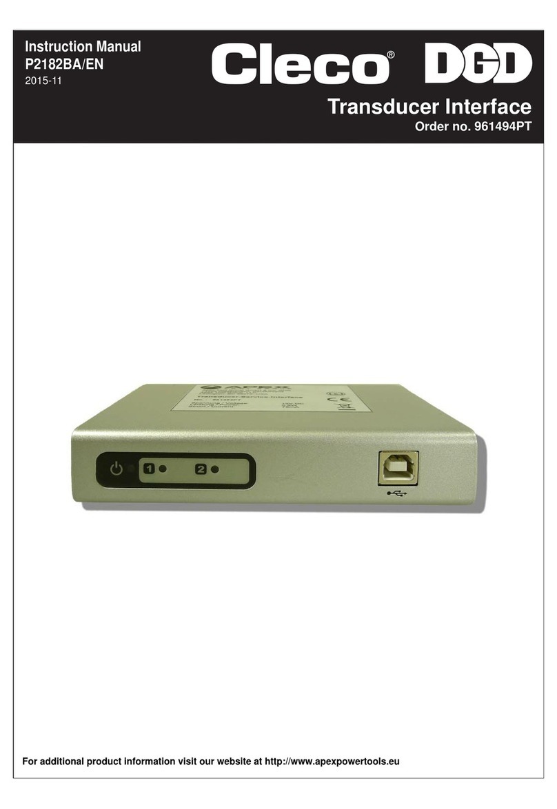 Cleco P2182BA/EN instruction manual