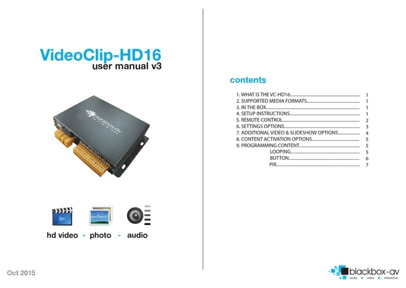 Blackboxav VideoClip-HD16 user manual